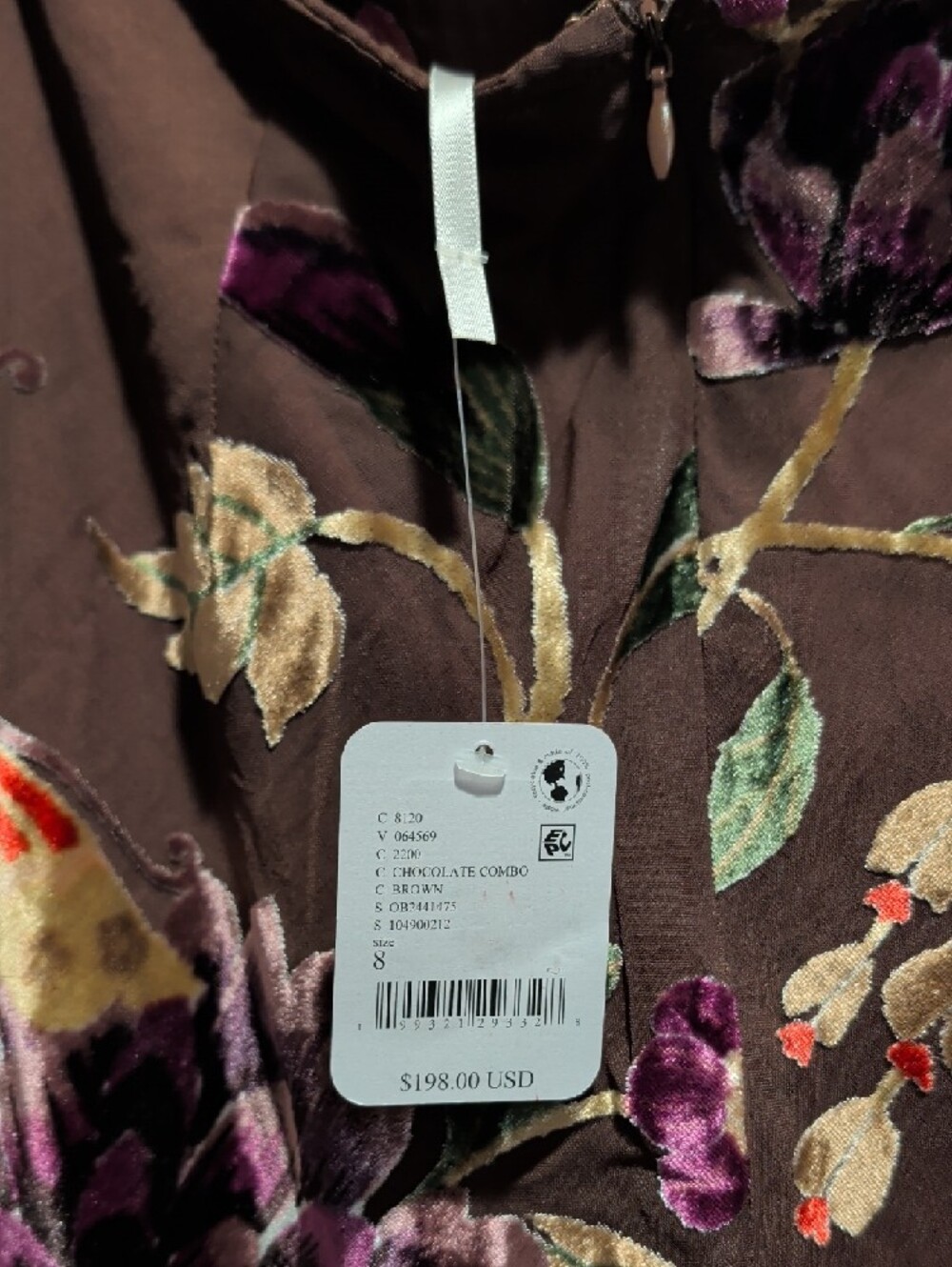 Free People Chocolate Brown Floral Embroidered Midi Skirt - Picture 5 of 5